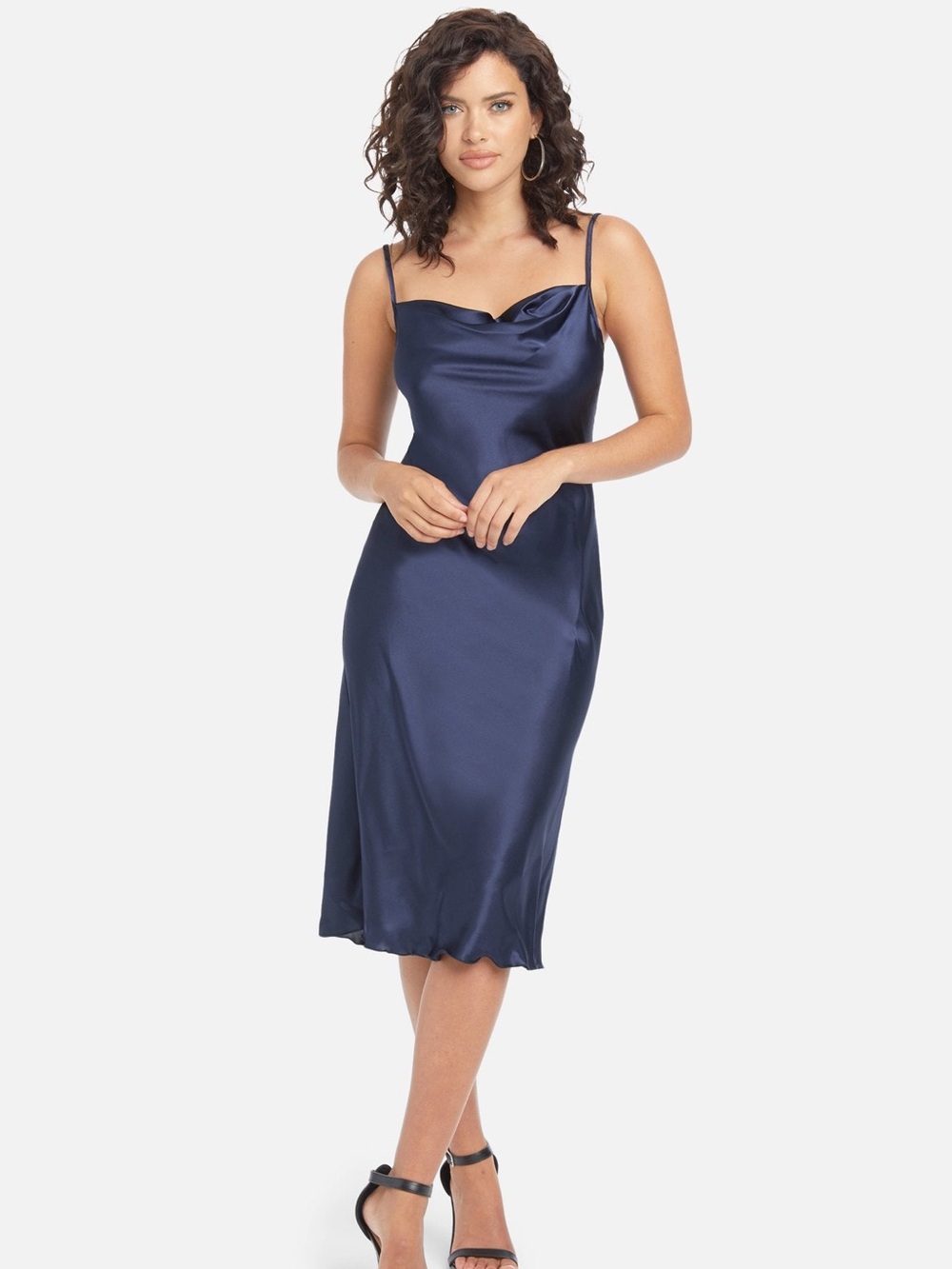 Bebe Navy Blue Slip Dress